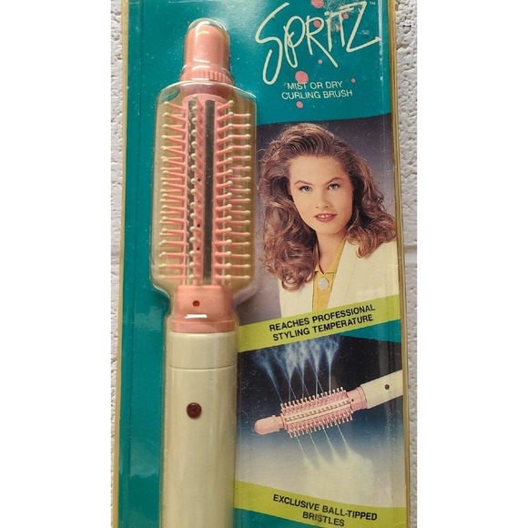 Vintage Conair Spritz Mist or Dry Curling Brush BM42CS NEW SEALED NOS - Picture 2 of 5